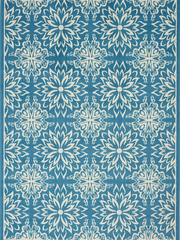 Jubilant JUB06 Ivory/Blue 4' x 6' Rug