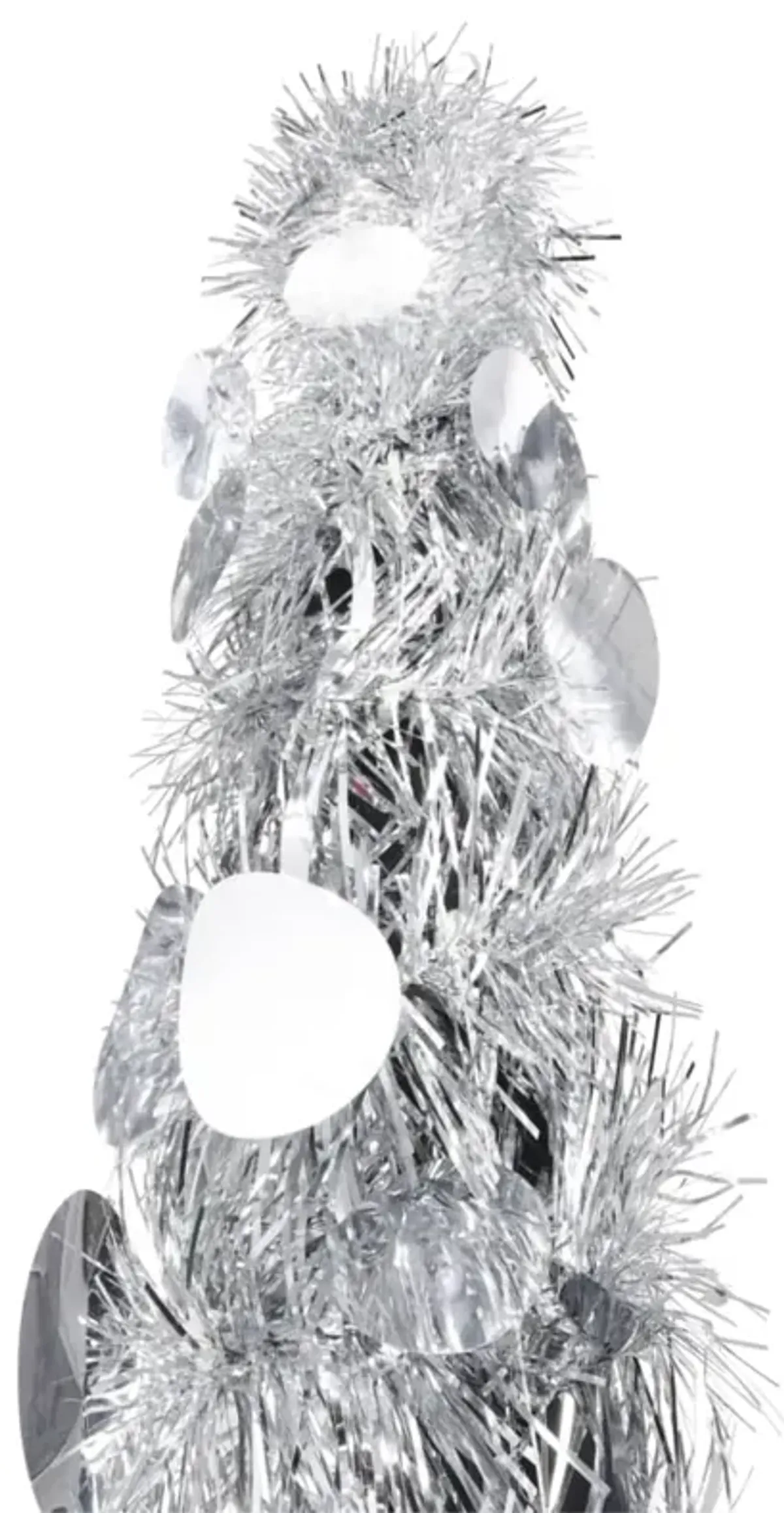 vidaXL Pop-up Artificial Christmas Tree Silver 47.2" PET