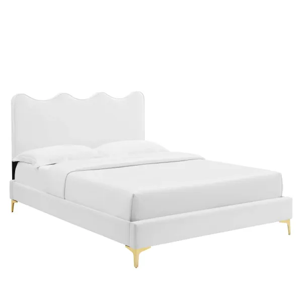 Modway - Current Performance Velvet Twin Platform Bed