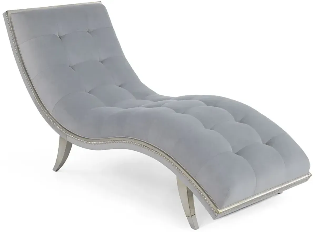 Hudson Silver Chaise