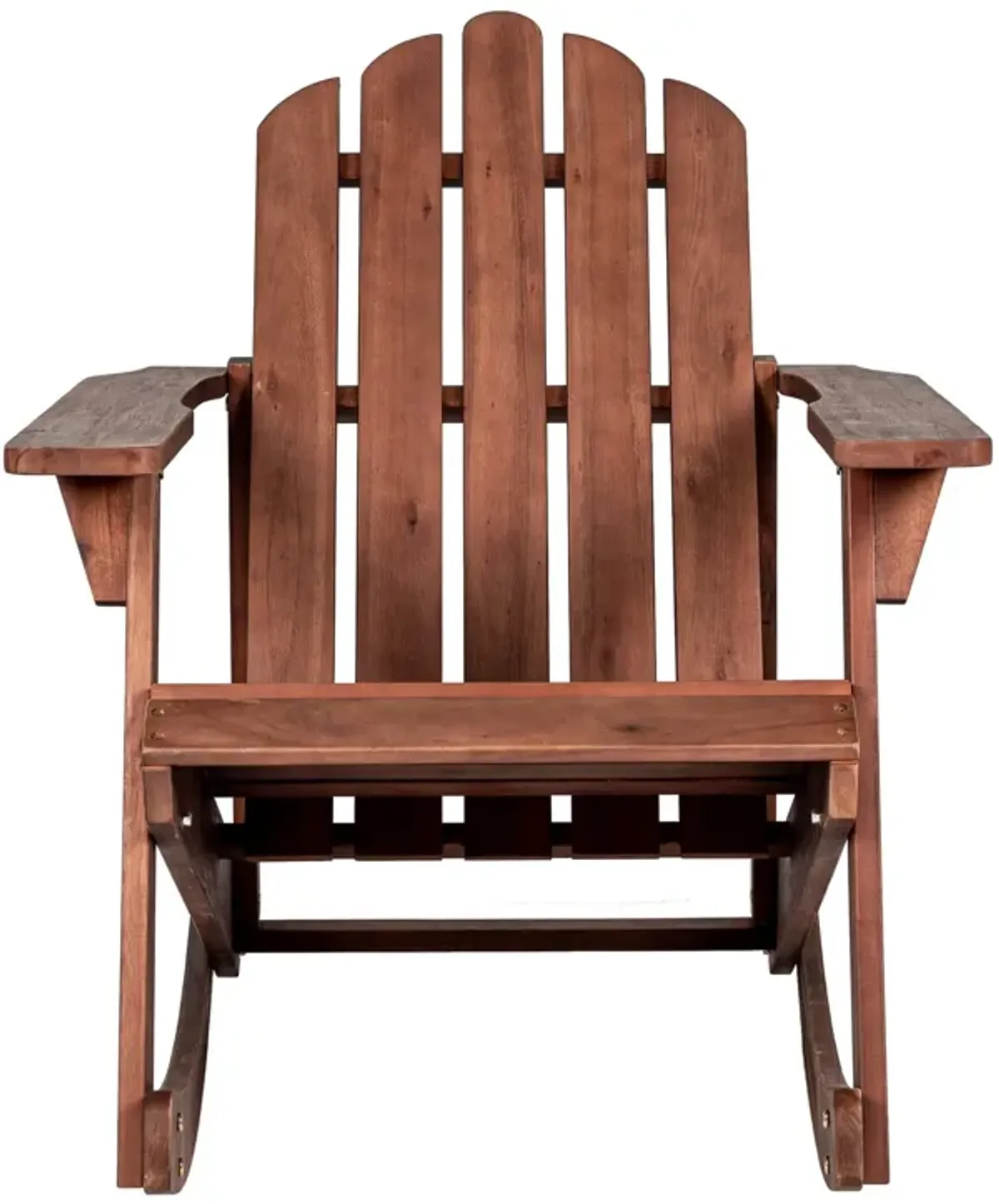 Kiawah Outdoor Patio Classic Acacia Wood Adirondack Rocking Chair