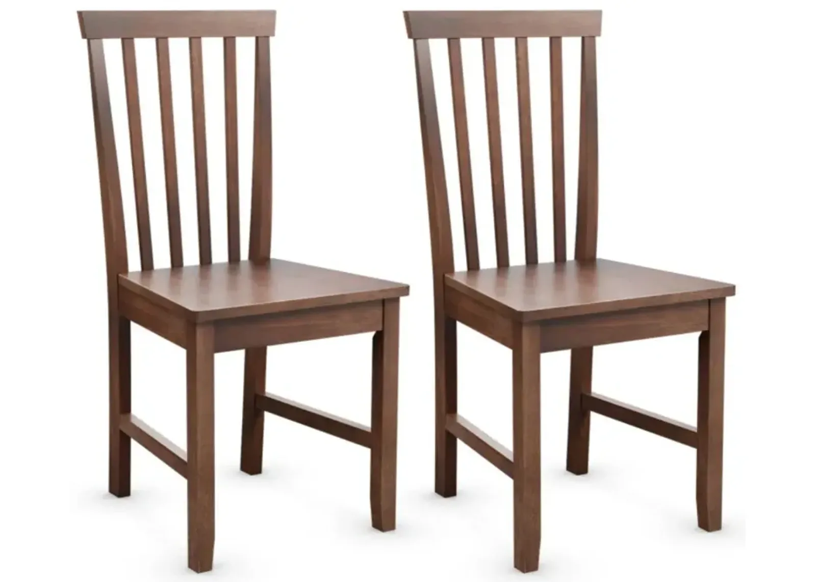 Hivvago Set of 2 Dining Chairs with Solid Wooden Legs