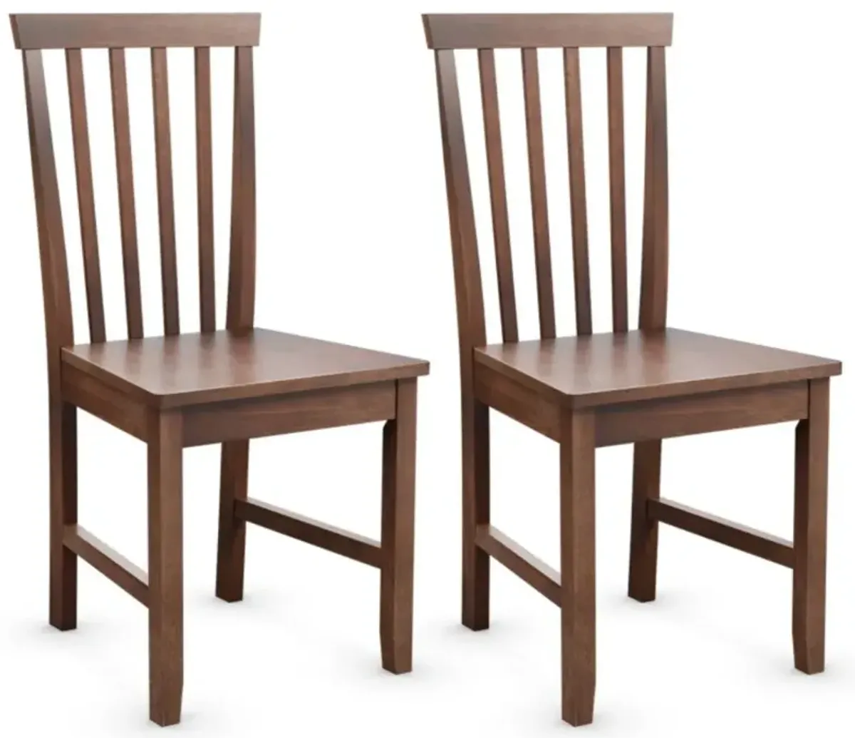 Hivvago Set of 2 Dining Chairs with Solid Wooden Legs