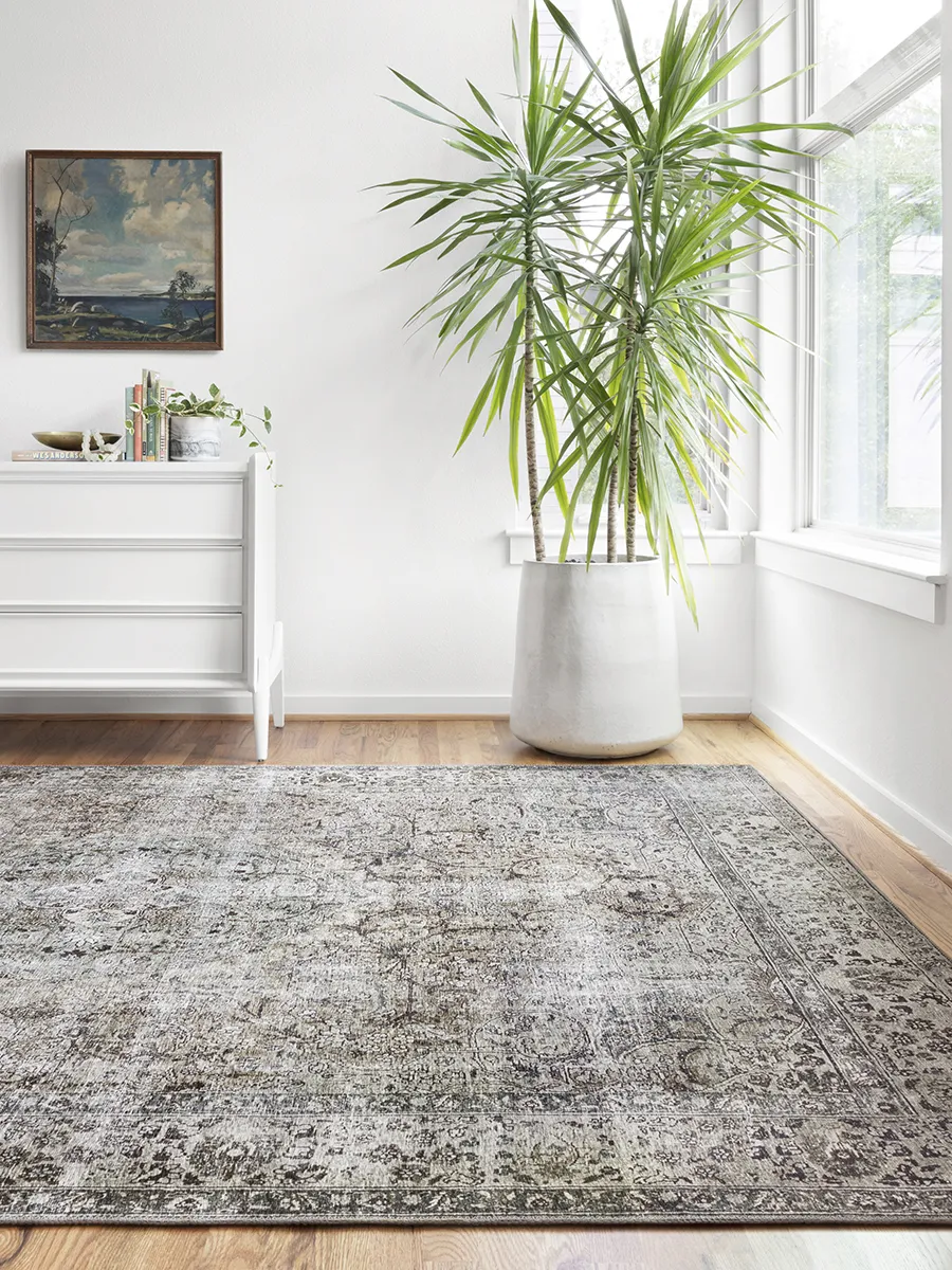 Layla LAY06 Taupe/Stone 9' x 12' Rug by Loloi II