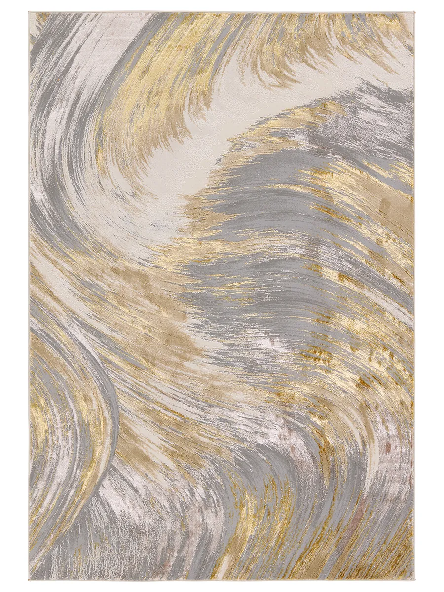 Catalyst Zione Yellow/Gold 2'2" x 8' Runner Rug