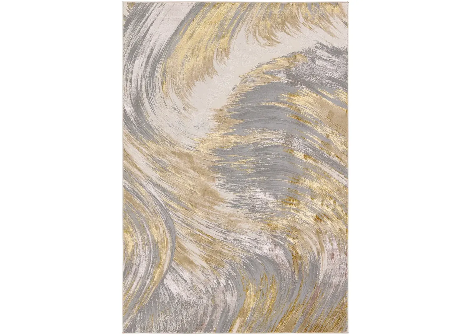 Catalyst Zione Yellow/Gold 2'2" x 8' Runner Rug