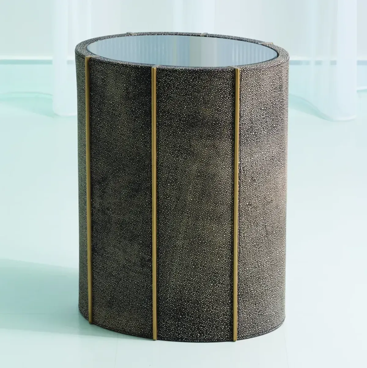 Churchill Oval Drum Table