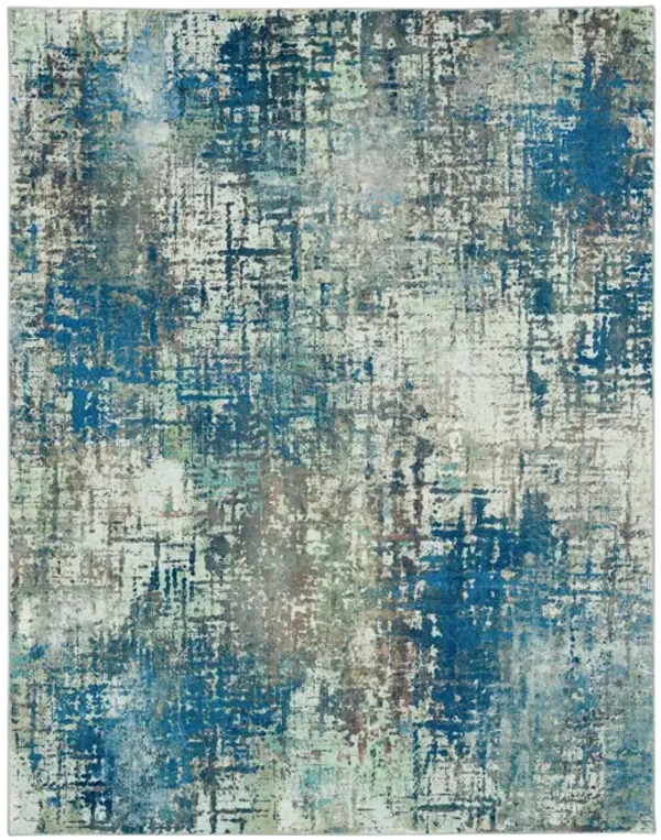 Kaleidoscope Glacial Blue 8' X 10' Rug