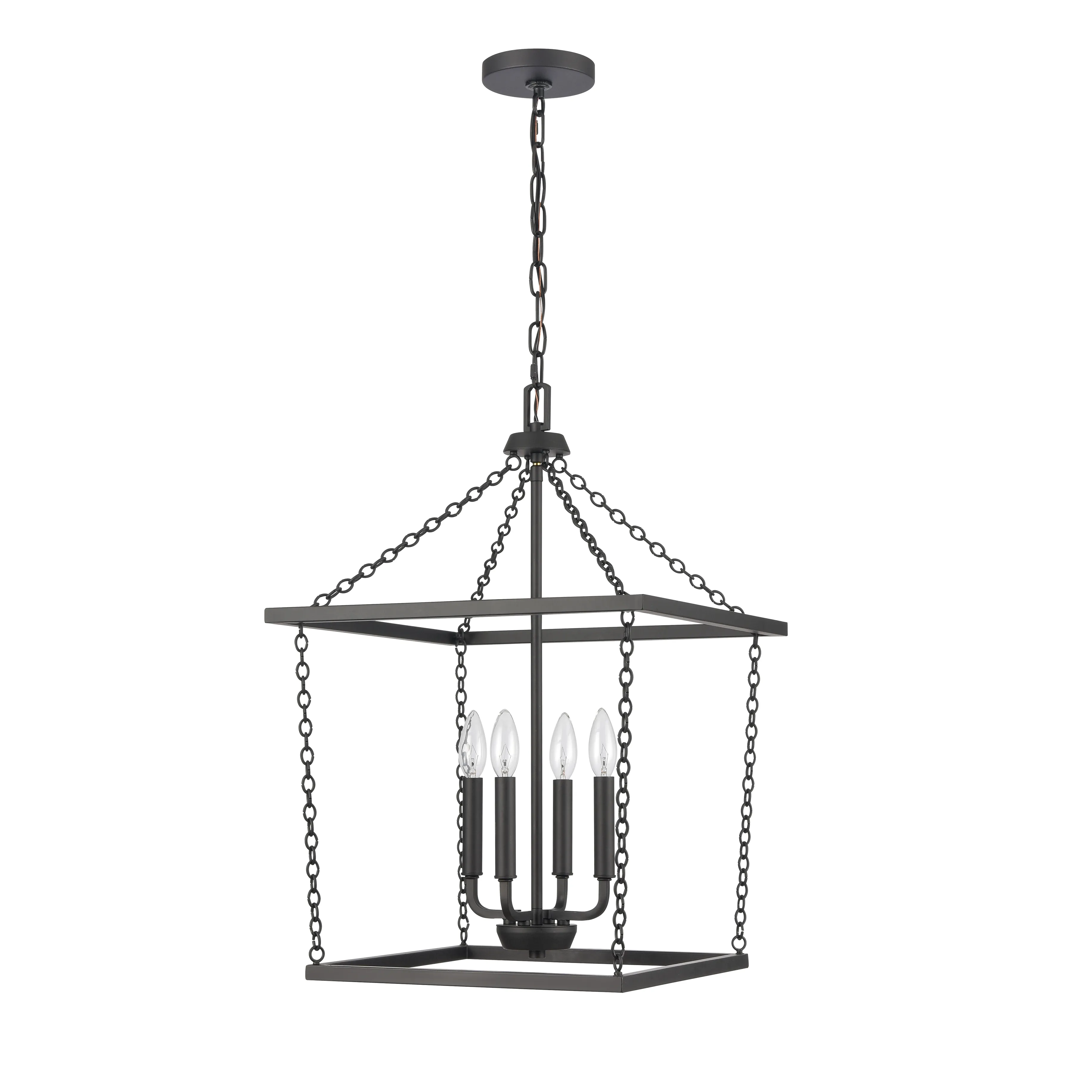 Emmett 17'' Wide 4-Light Black Pendant