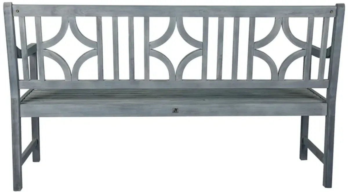 Sloane Ogee Diamond Back Acacia Wood Outdoor Garden Patio Bench