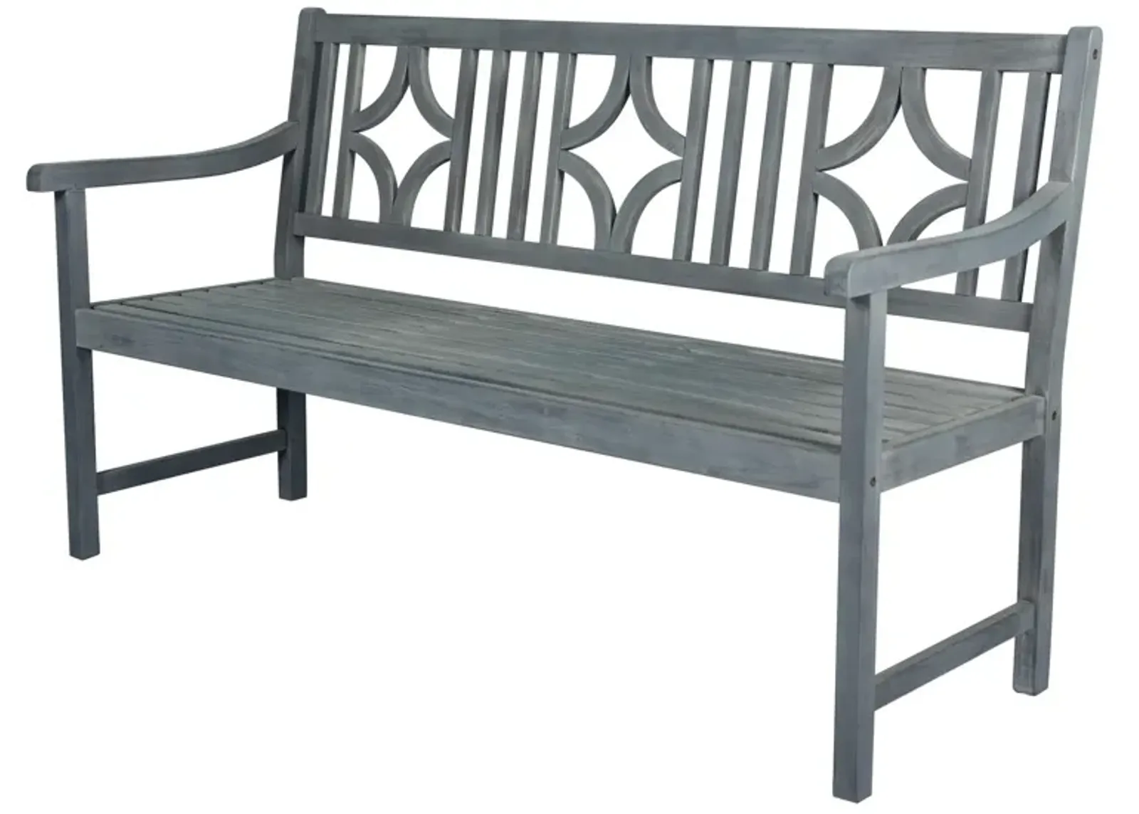 Sloane Ogee Diamond Back Acacia Wood Outdoor Garden Patio Bench