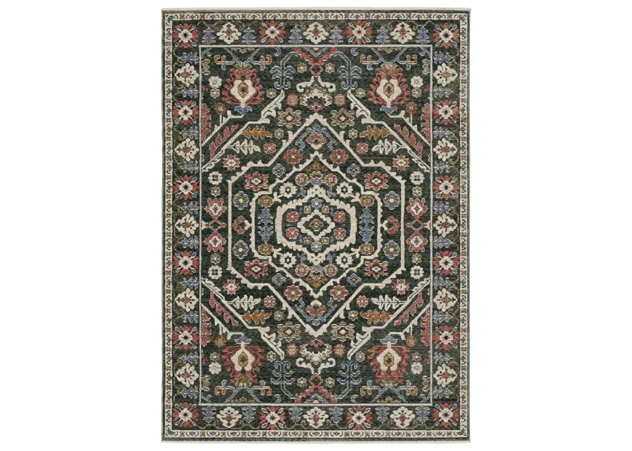 Hastings 2'3" x 7'6" Green Rug