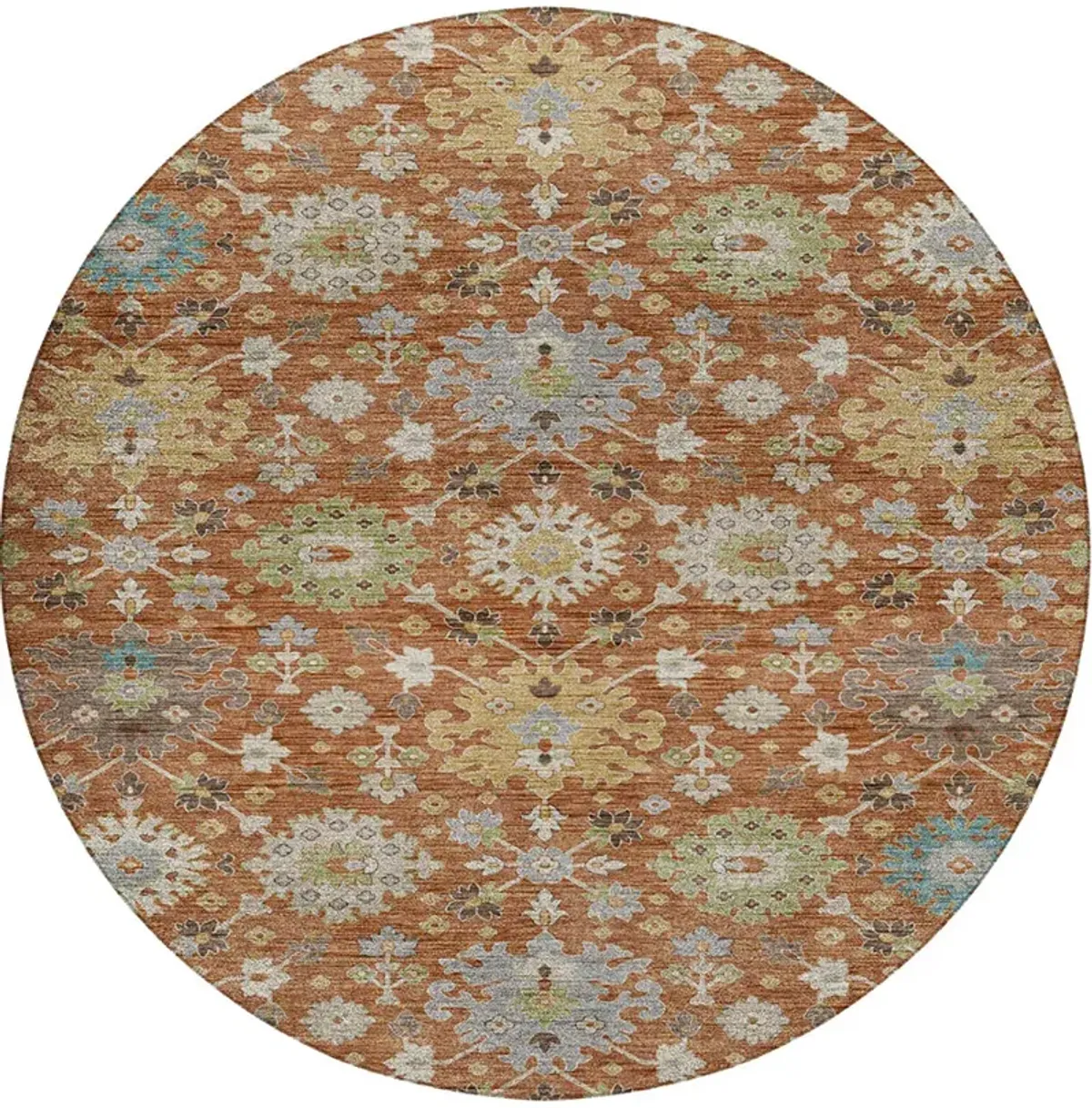 Silk Road Cayenne 8' Round Rug