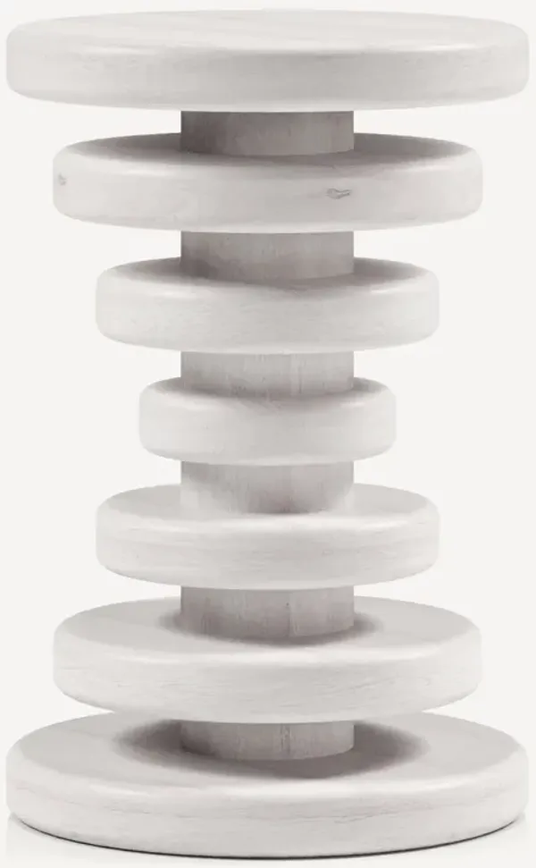 Strata Drink Table - White