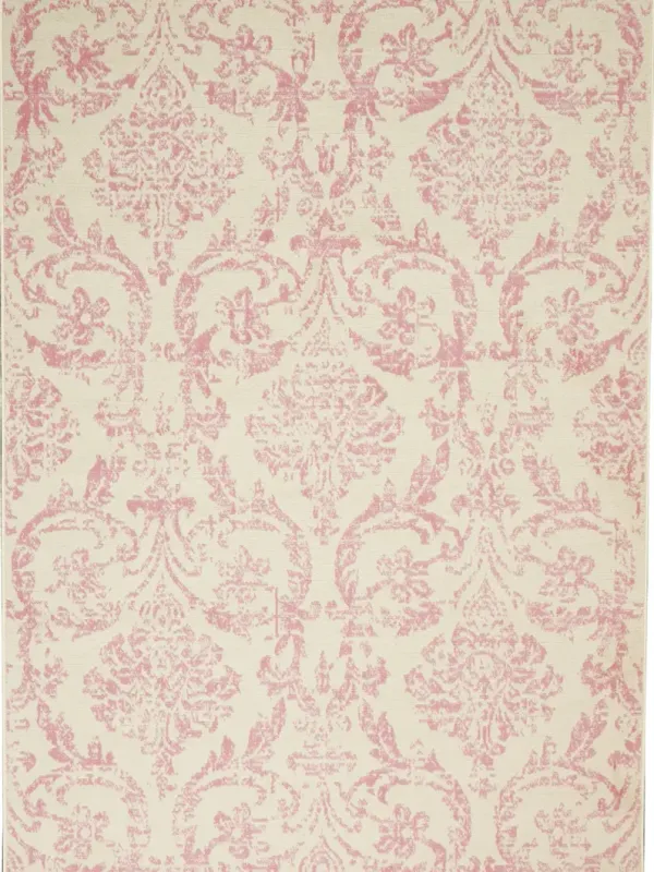 Jubilant JUB09 Ivory/Pink 6' x 9' Rug