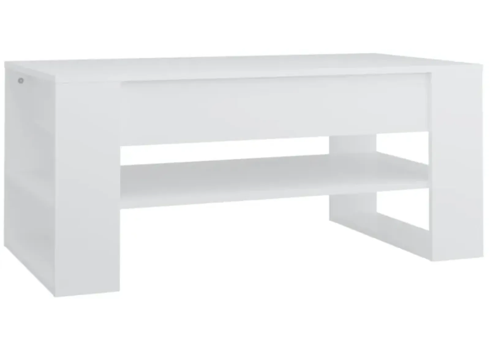 vidaXL Coffee Table White 40.2"x21.7"x17.7" Engineered Wood