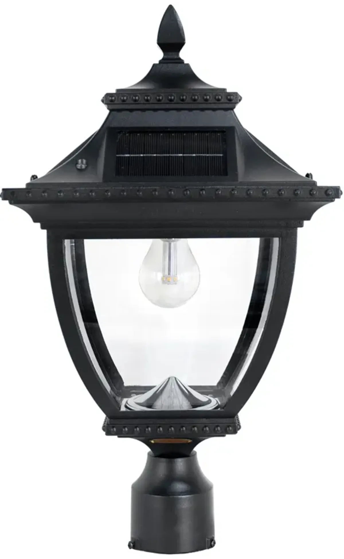 Pagoda Bulb Solar Lamp - Wall/Pier/3" Fitter Mount