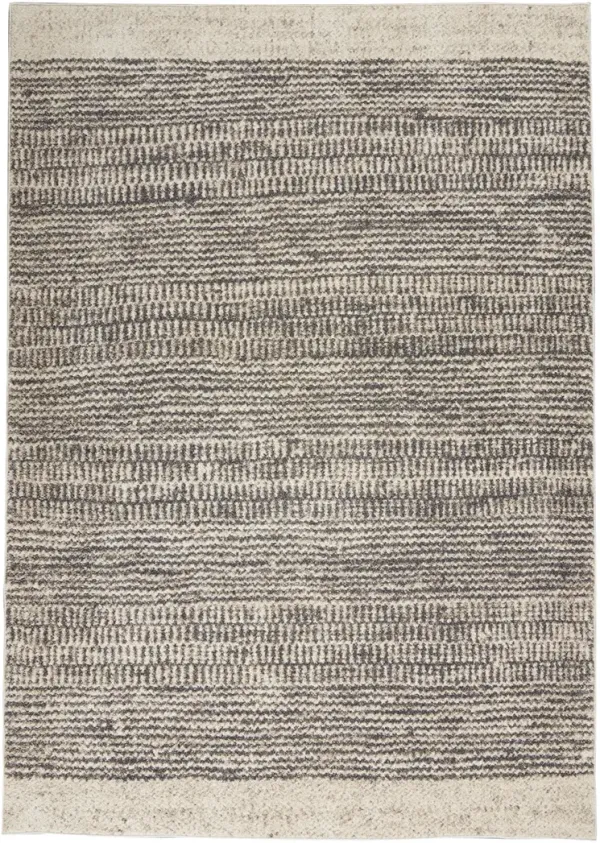 Etched CK72 Ivory/Gray 5' x 7' Rug