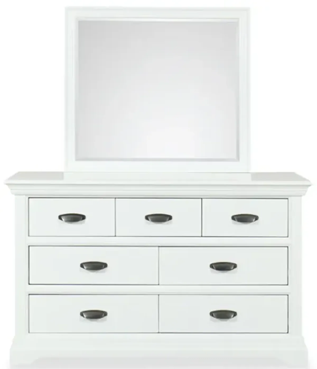 Hunt Hill Dresser and Mirror in White