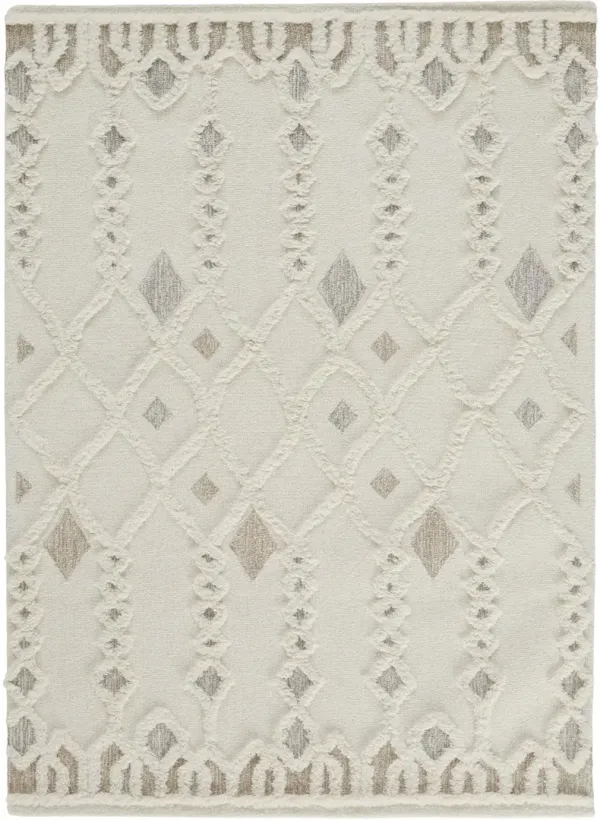 Anica 8011F Ivory/Tan/Silver 4' x 6' Rug