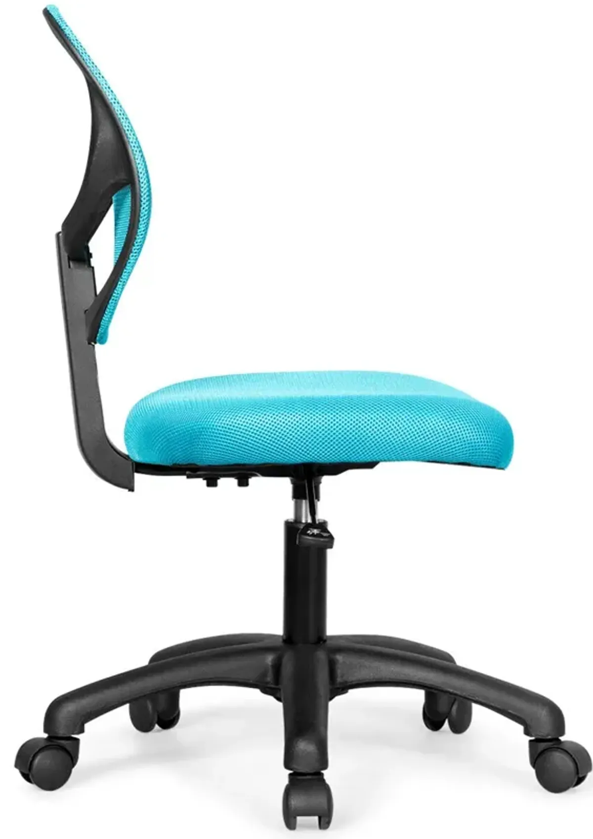 Low-back Computer Task Chair with Adjustable Height and Swivel Casters