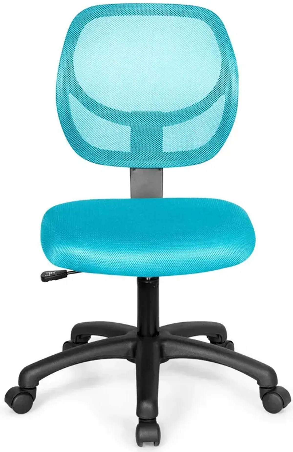 Low-back Computer Task Chair with Adjustable Height and Swivel Casters