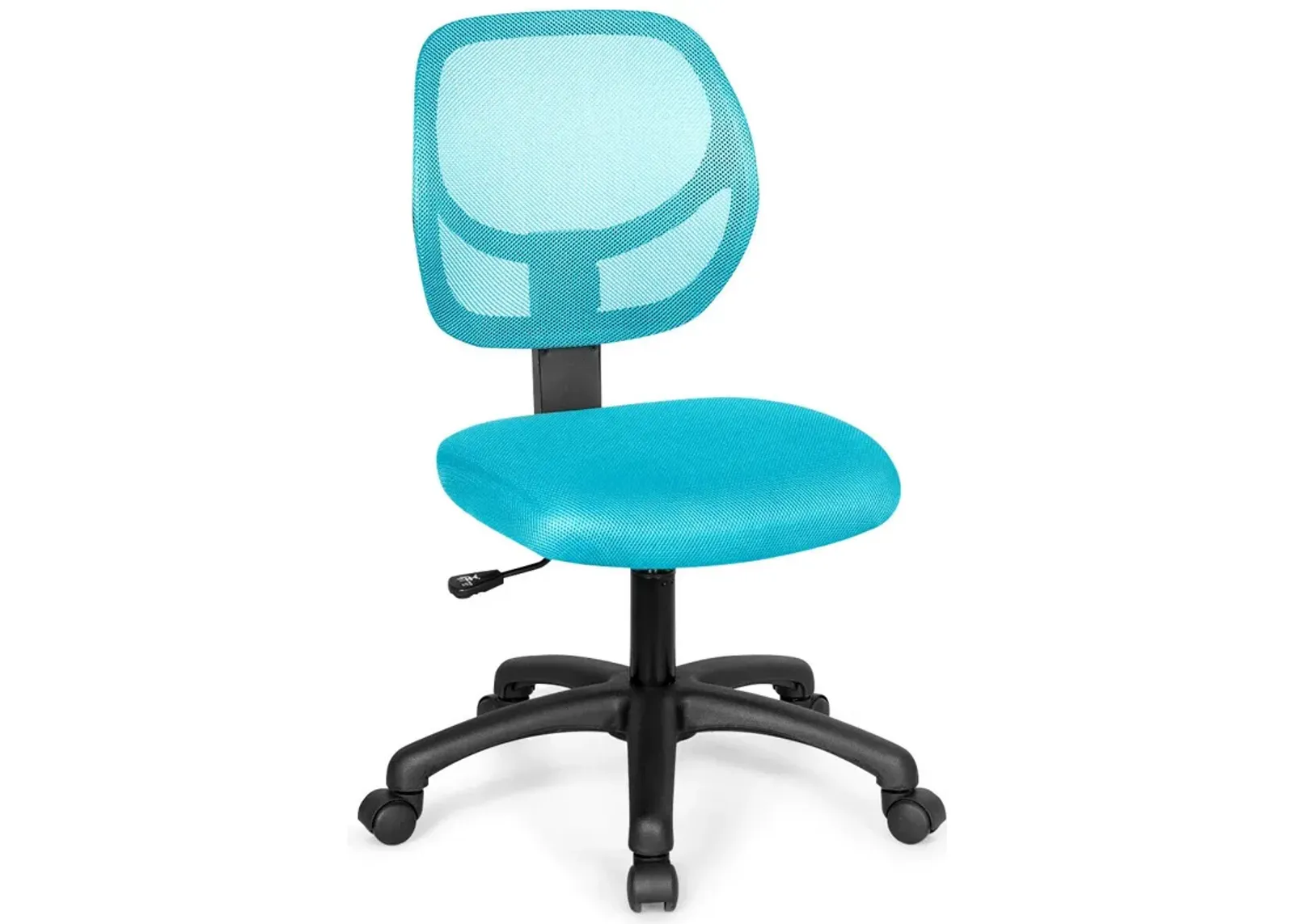 Low-back Computer Task Chair with Adjustable Height and Swivel Casters