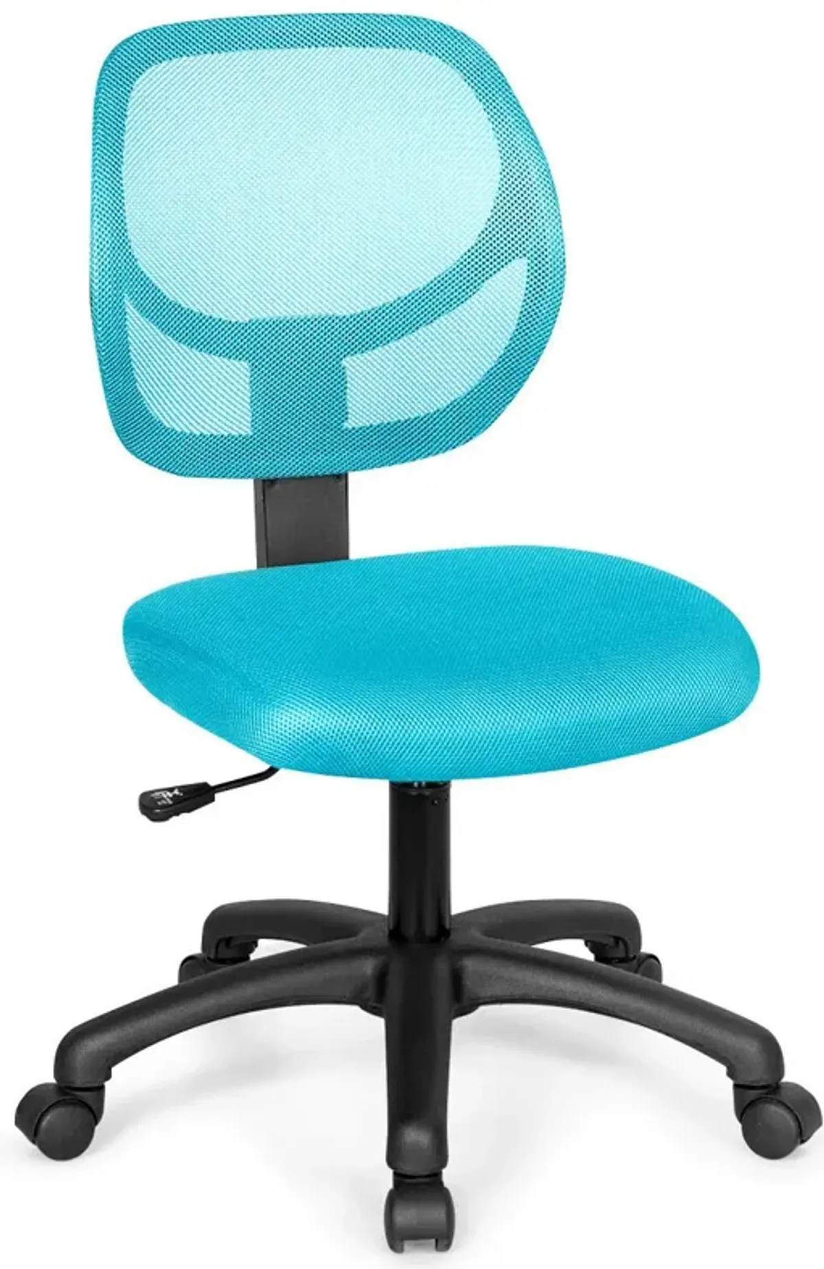 Low-back Computer Task Chair with Adjustable Height and Swivel Casters