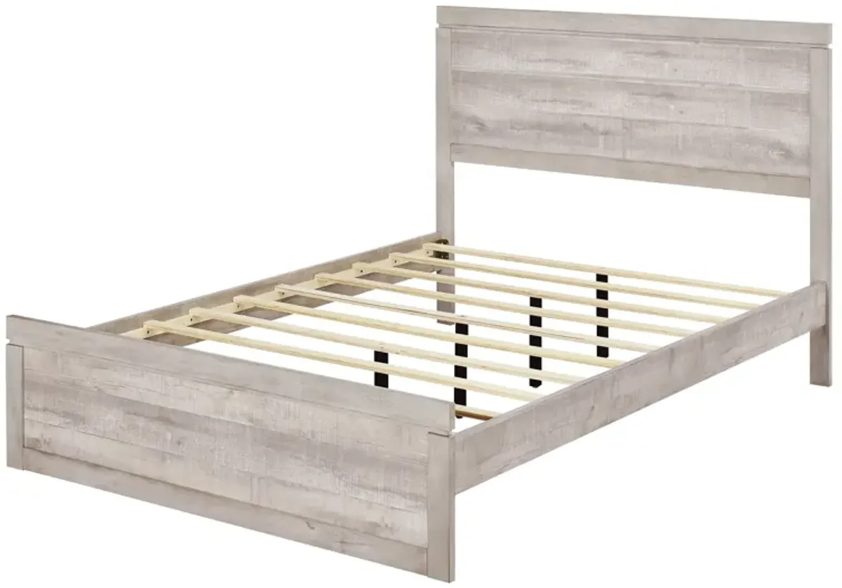 Merax Farmhouse Style Platform Bed with Headboard