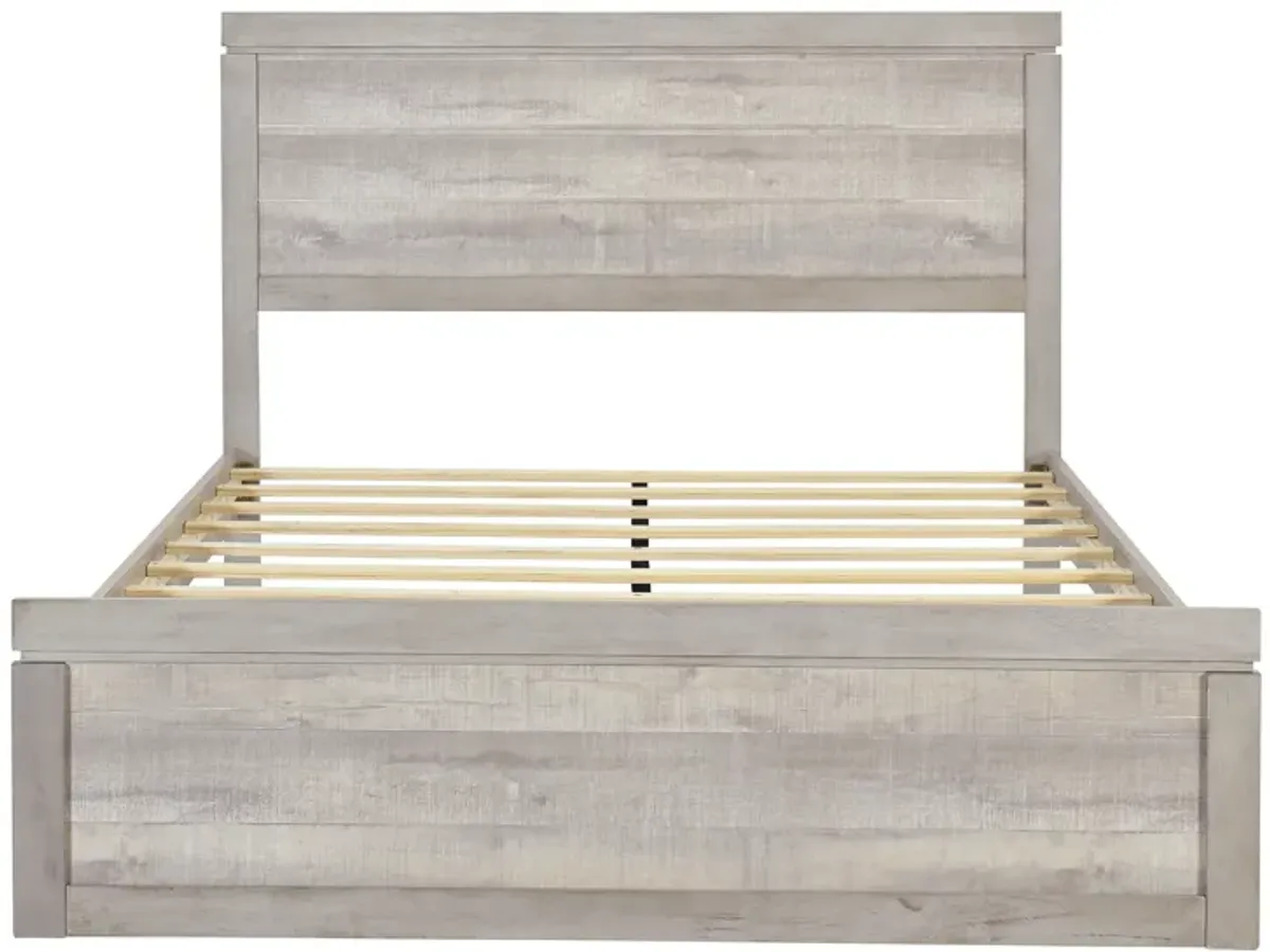 Merax Farmhouse Style Platform Bed with Headboard