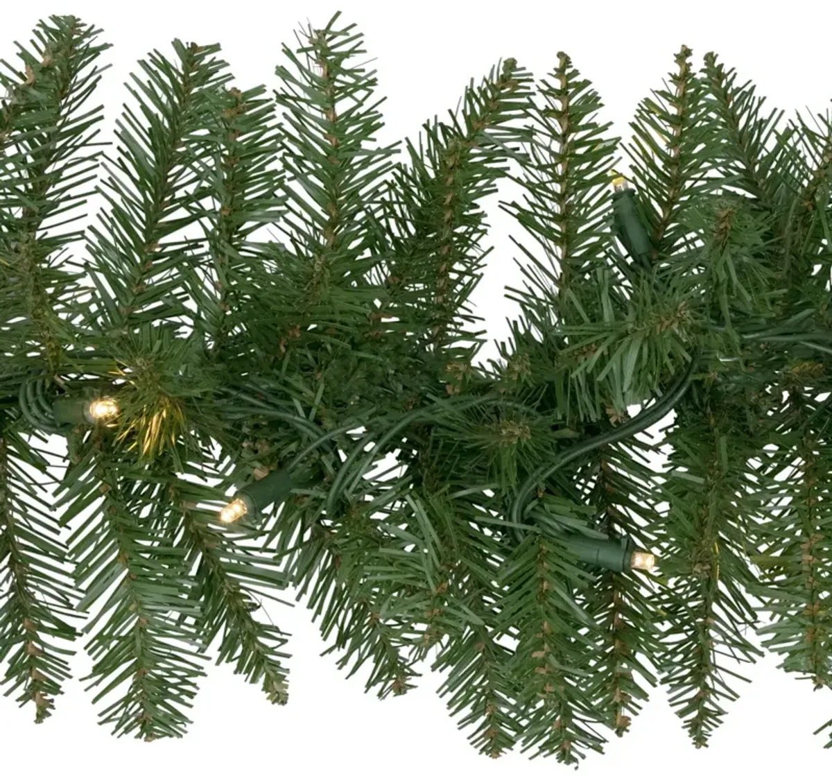 50' x 10" Pre-Lit Northern Pine Commercial Christmas Garland - Warm White LED Lights