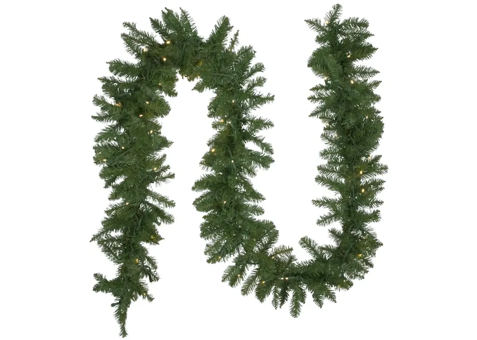 50' x 10" Pre-Lit Northern Pine Commercial Christmas Garland - Warm White LED Lights