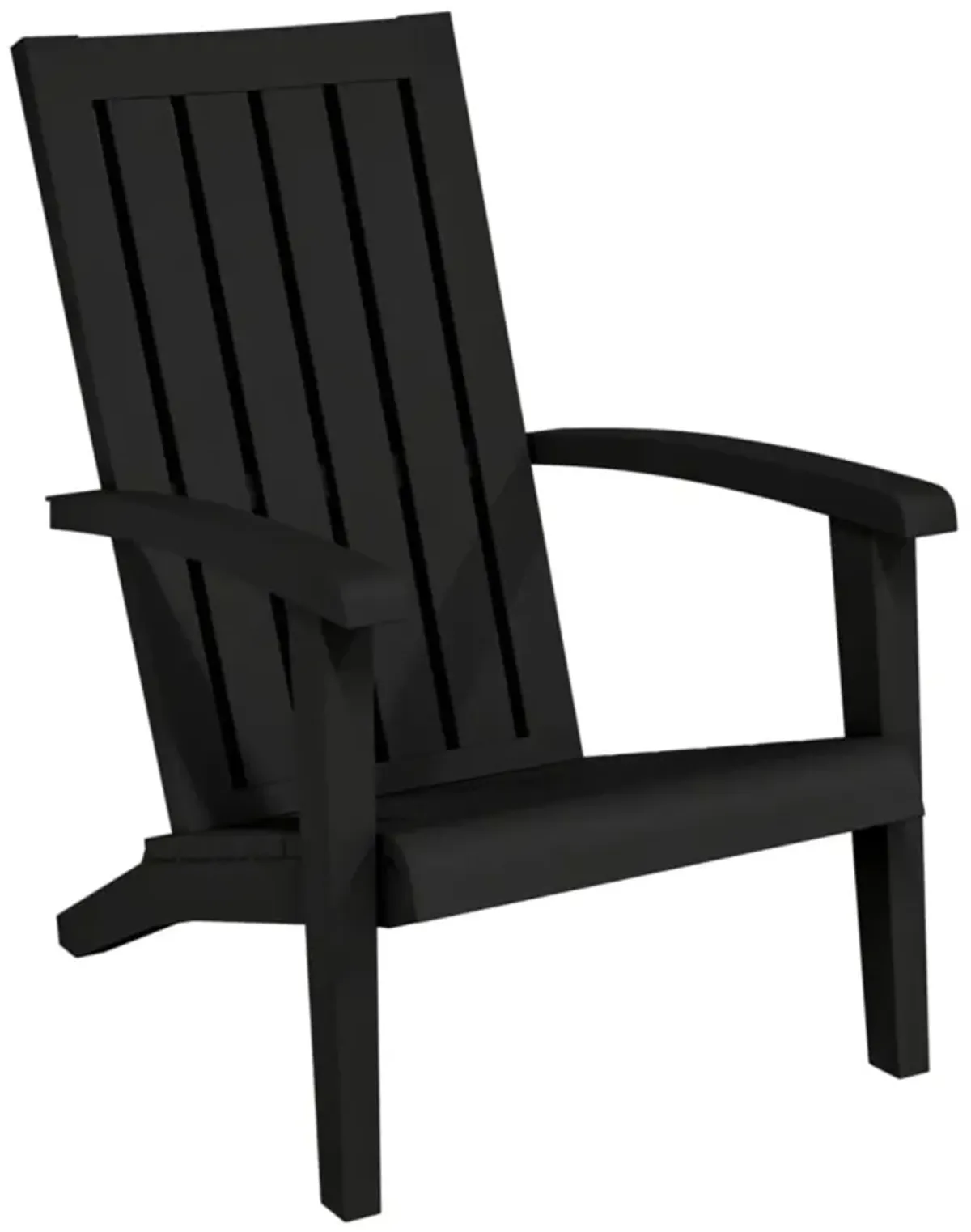 vidaXL Patio Adirondack Chairs 2 pcs Black Polypropylene