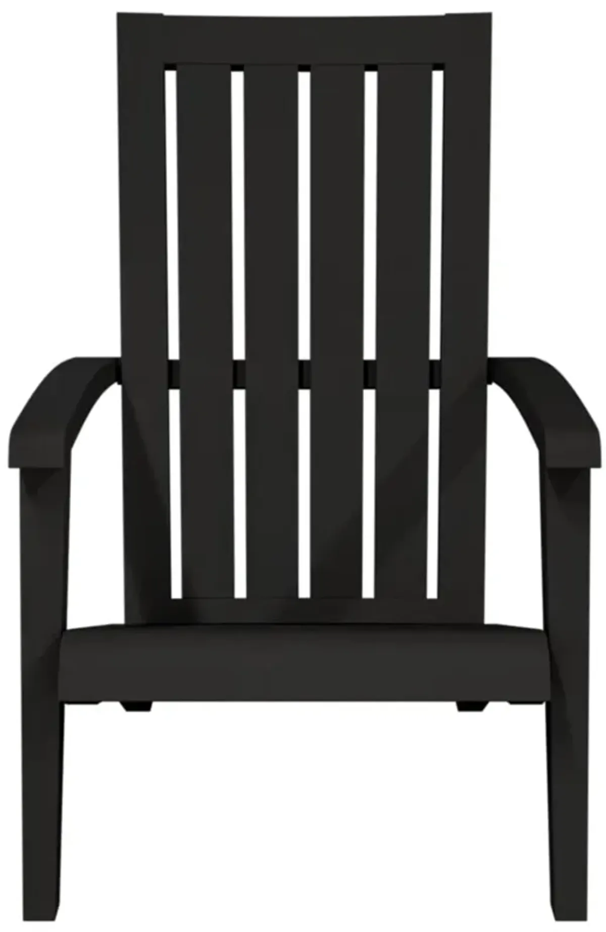 vidaXL Patio Adirondack Chairs 2 pcs Black Polypropylene