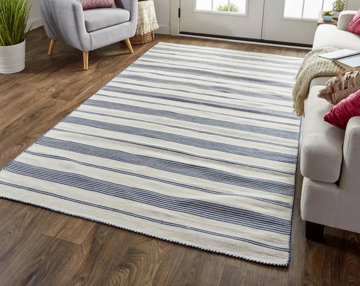 Duprine 0560F White/Ivory/Blue 2' x 3' Rug