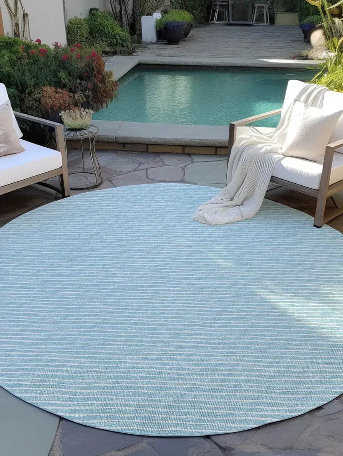 Laidley LA1 Sky Blue 4' Rug