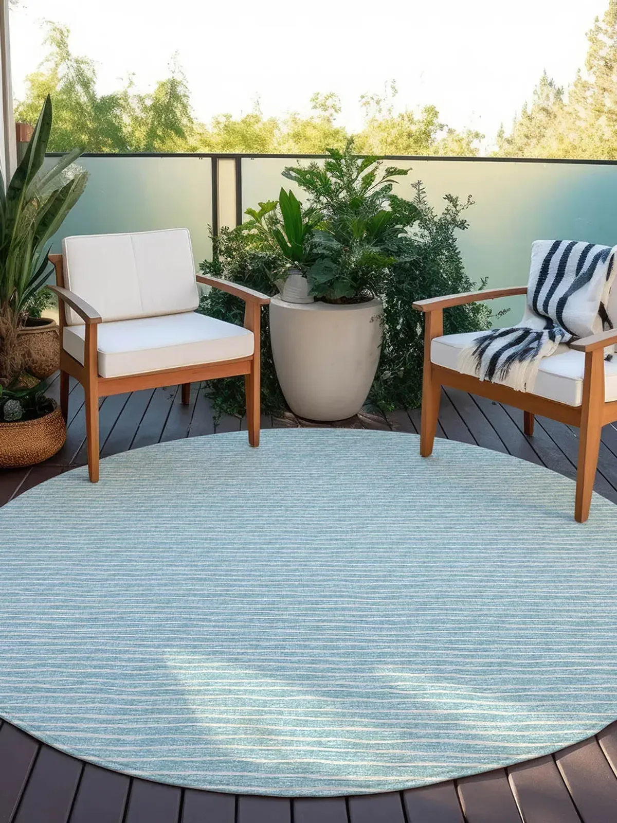 Laidley LA1 Sky Blue 4' Rug