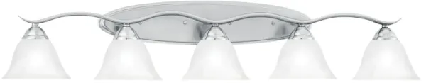 Prestige 45.5'' Wide 5-Light Silver Vanity Light