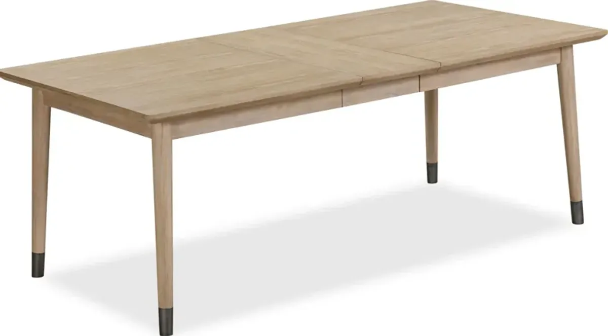 Franklin Extendable White Oak Dining Table in Au Natural