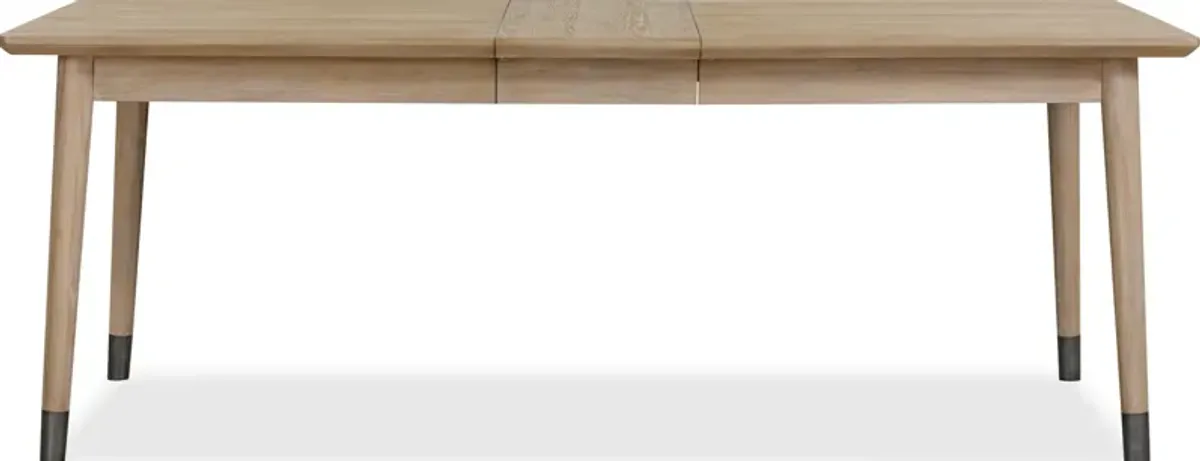 Franklin Extendable White Oak Dining Table in Au Natural