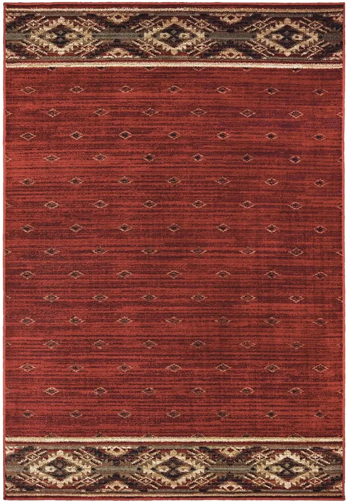 Woodlands 1'10" x 3' Red Rug