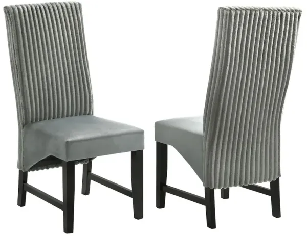 Barrand Upholstered Dining Side Chair Grey (Set of 2)