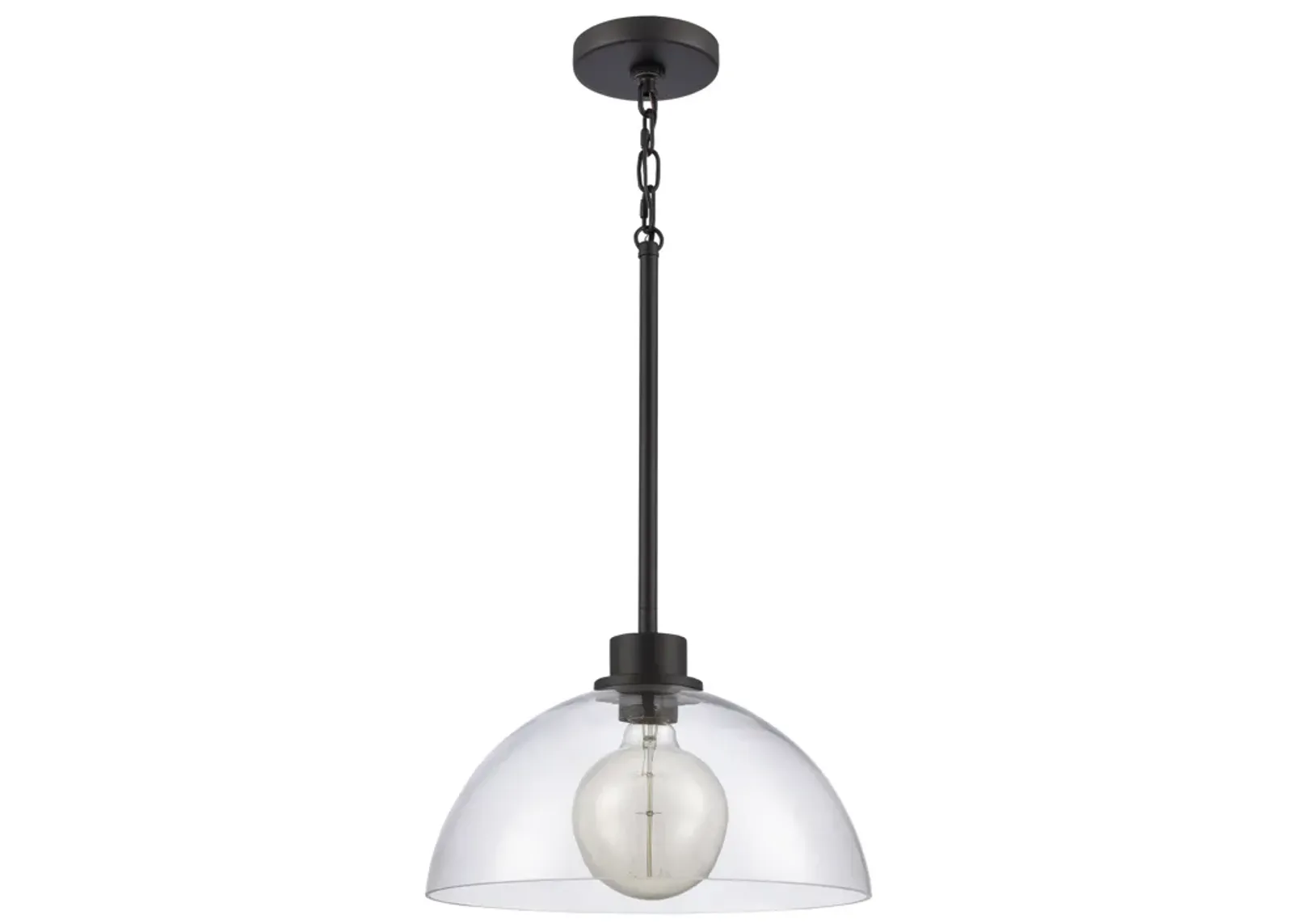 Julian 14'' Wide Black 1-Light Pendant