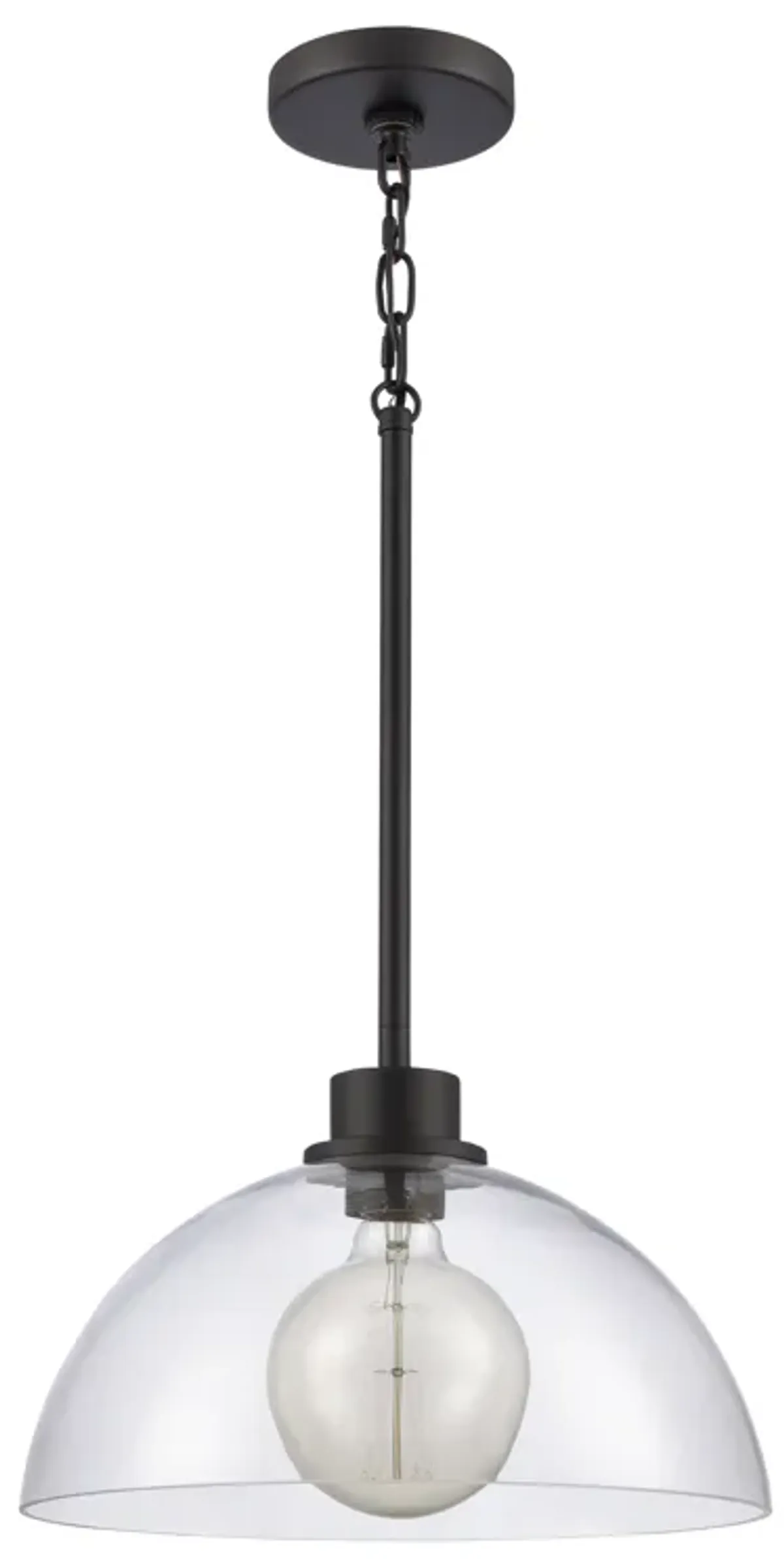 Julian 14'' Wide Black 1-Light Pendant