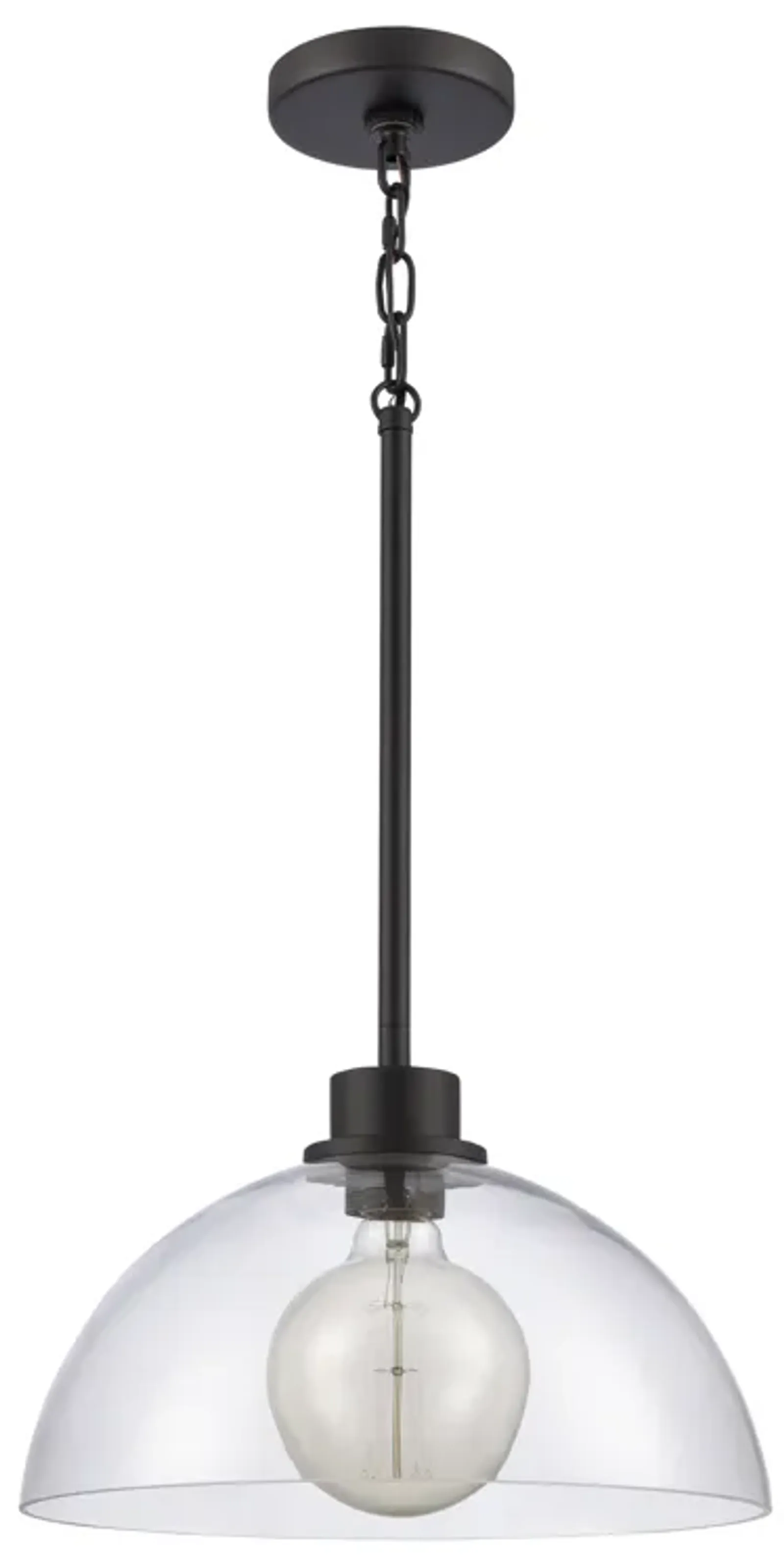 Julian 14'' Wide Black 1-Light Pendant