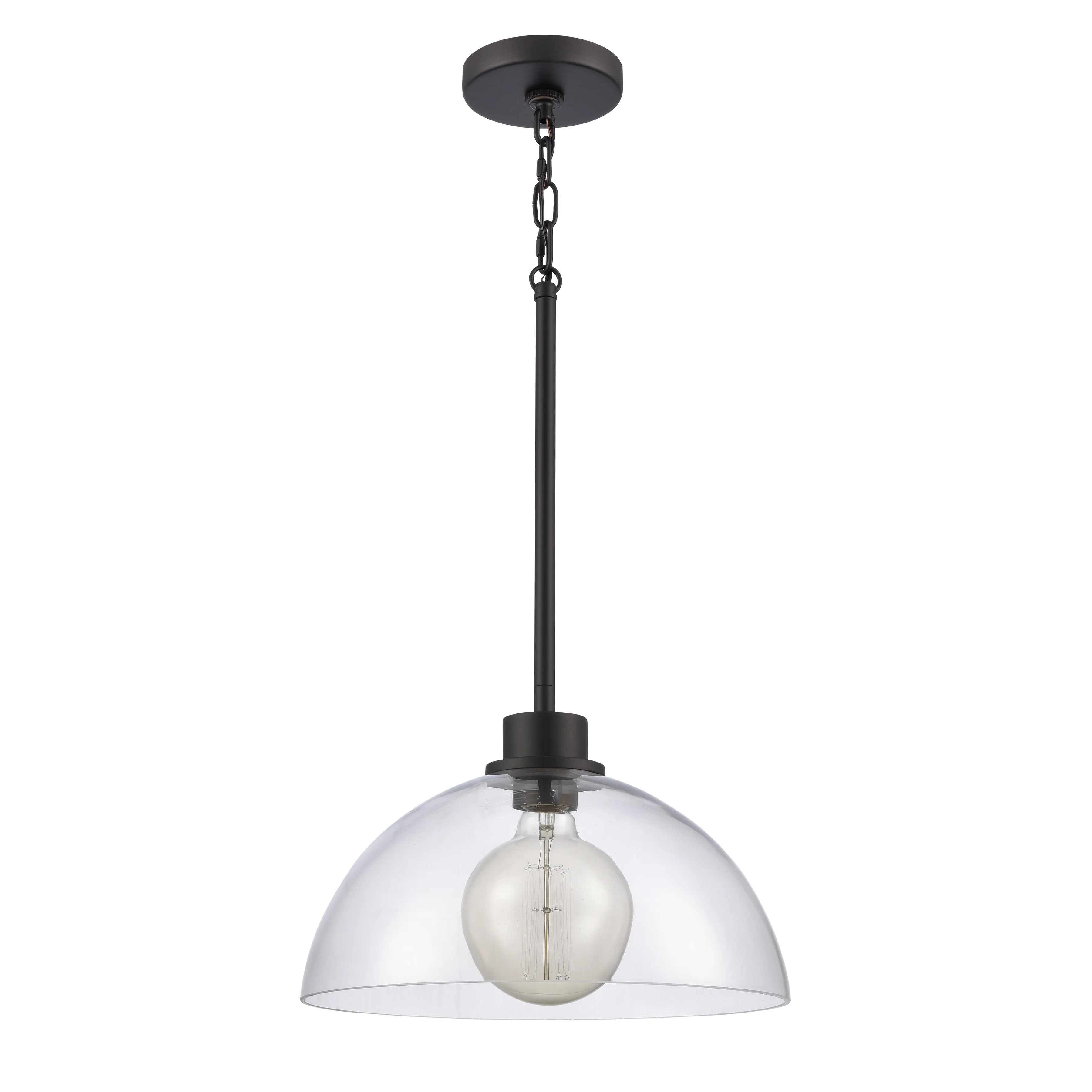 Julian 14'' Wide Black 1-Light Pendant