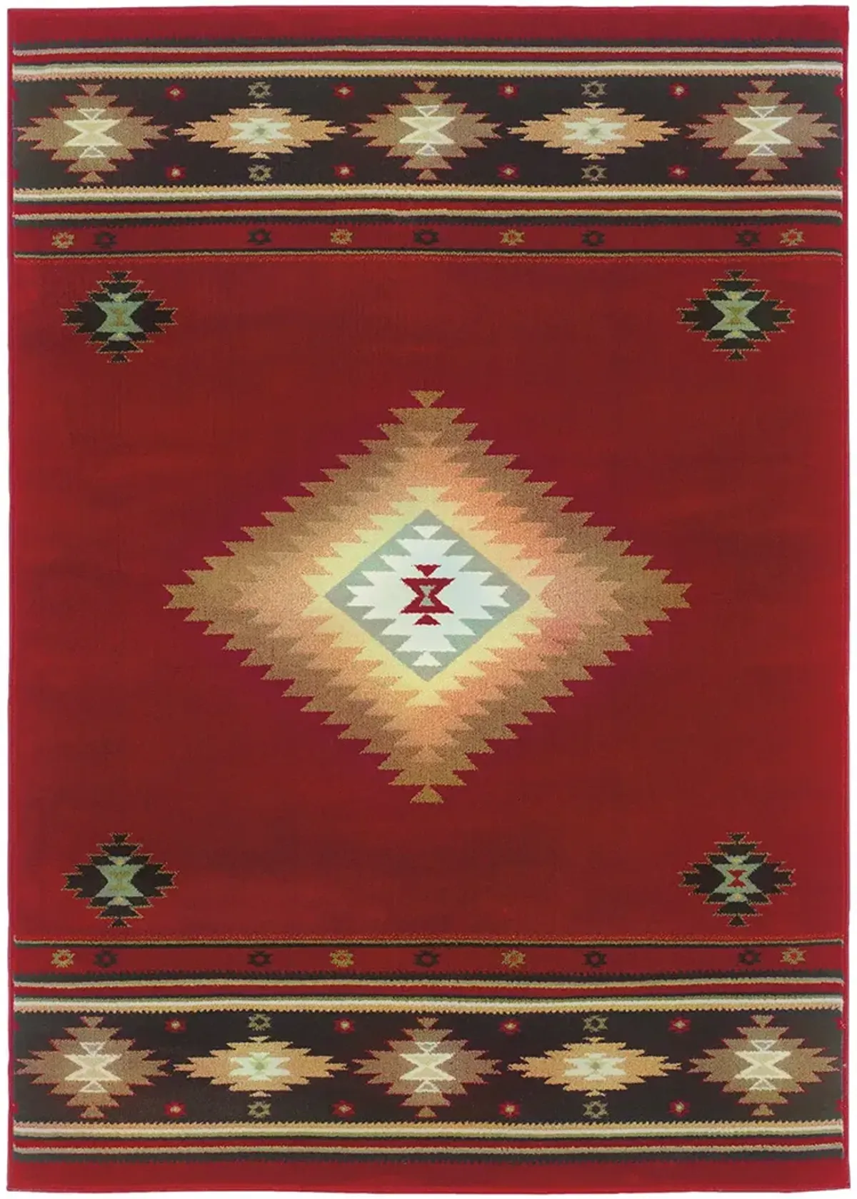 Hudson 7'8" x 10'10" Red Rug