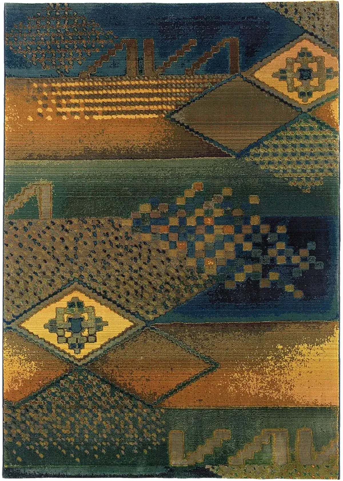 Kharma II 2'6" x 9'1" Blue Rug