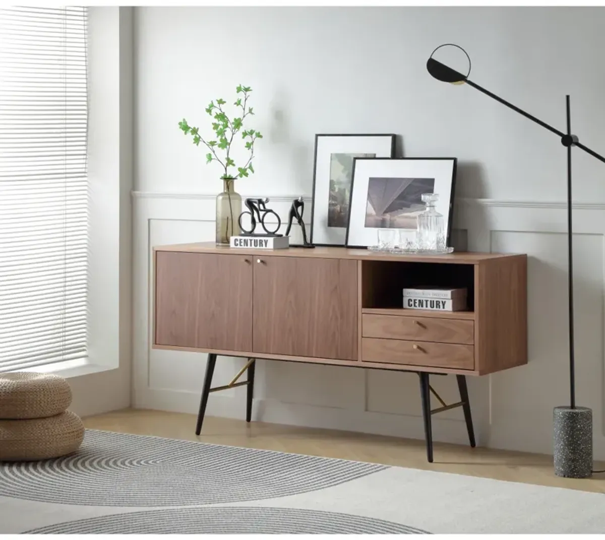 Modern Sideboard with Anti-Topple Design