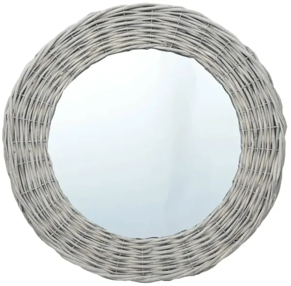vidaXL Mirror 23.6" Wicker
